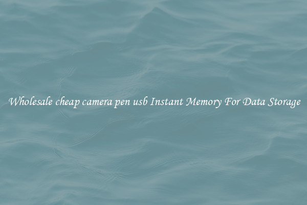 Wholesale cheap camera pen usb Instant Memory For Data Storage