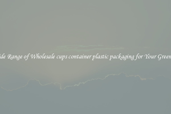 A Wide Range of Wholesale cups container plastic packaging for Your Greenhouse