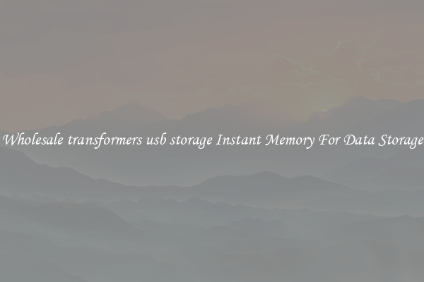 Wholesale transformers usb storage Instant Memory For Data Storage