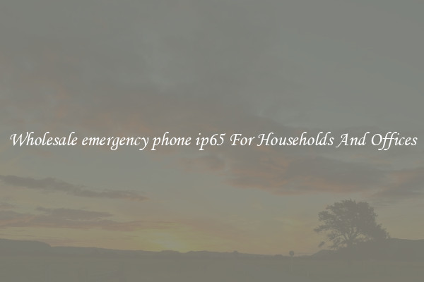 Wholesale emergency phone ip65 For Households And Offices