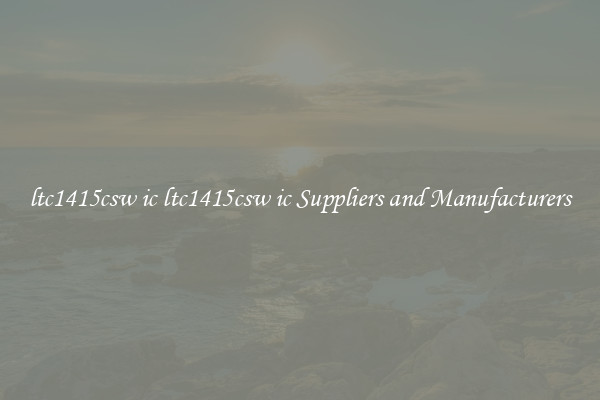 ltc1415csw ic ltc1415csw ic Suppliers and Manufacturers