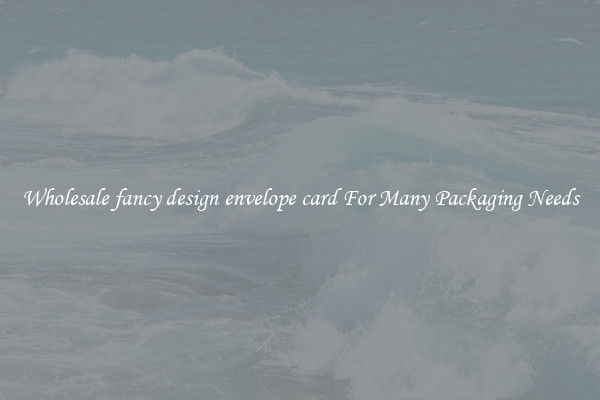 Wholesale fancy design envelope card For Many Packaging Needs