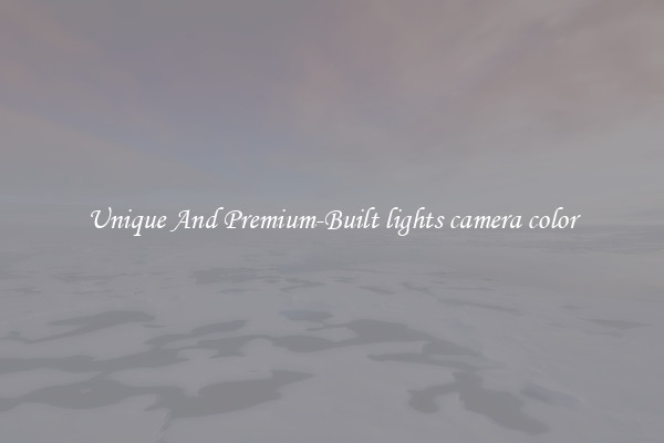 Unique And Premium-Built lights camera color