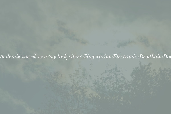 Wholesale travel security lock silver Fingerprint Electronic Deadbolt Door 