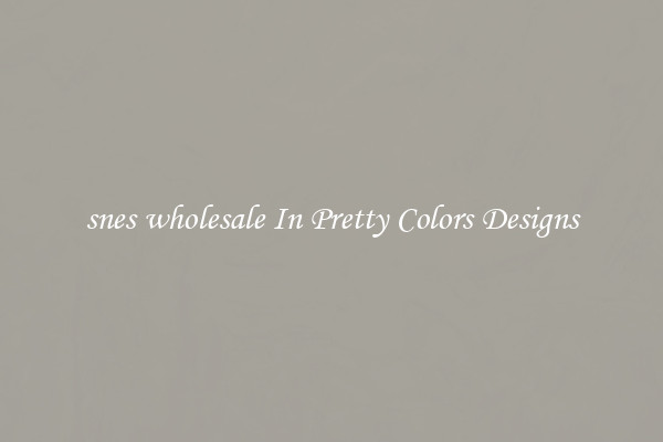 snes wholesale In Pretty Colors Designs