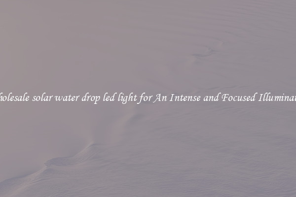 Wholesale solar water drop led light for An Intense and Focused Illumination